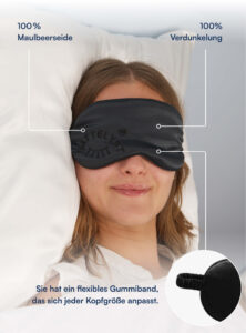 Sleepie Schlafmaske aus 100 % Maulbeerseide