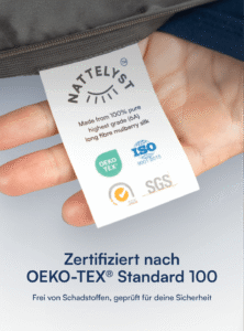 Kissenbezug aus 100 % Maulbeerseide (OEKO-TEX) Beige
