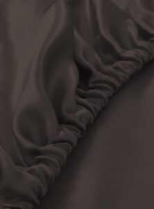 Sábana bajera 100 % seda de morera (OEKO-TEX) - Gris oscuro