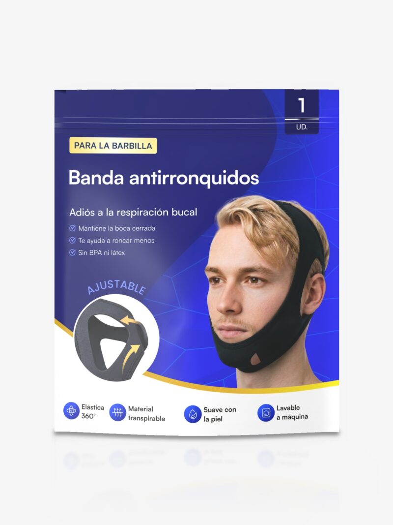 Banda antirronquidos para la barbilla