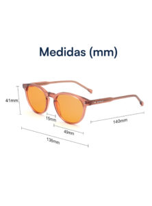 Amber gafas con filtro de luz azul