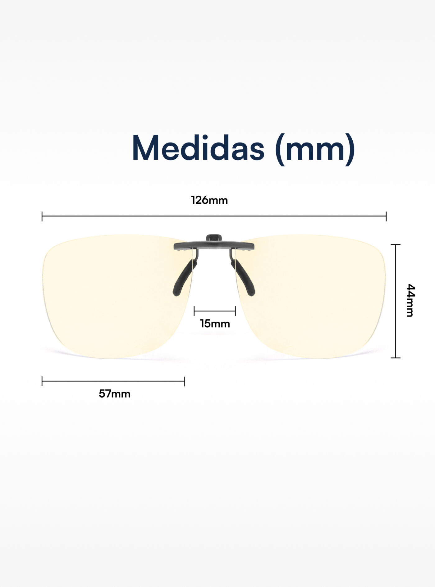 Clip On® filtro de luz azul para gafas graduadas