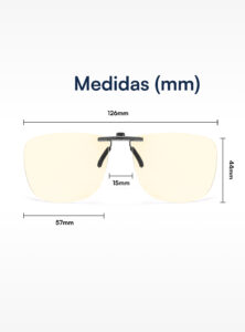 Clip On® filtro de luz azul para gafas graduadas