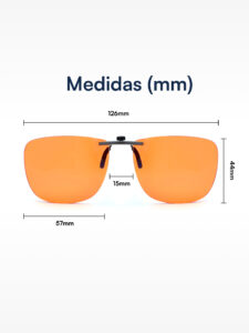 Clip On® filtro de luz azul para gafas graduadas