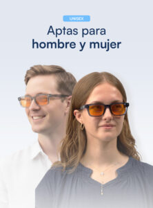 Eclipse gafas con filtro de luz azul
