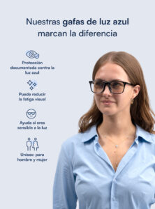 Clip On® filtro de luz azul para gafas graduadas