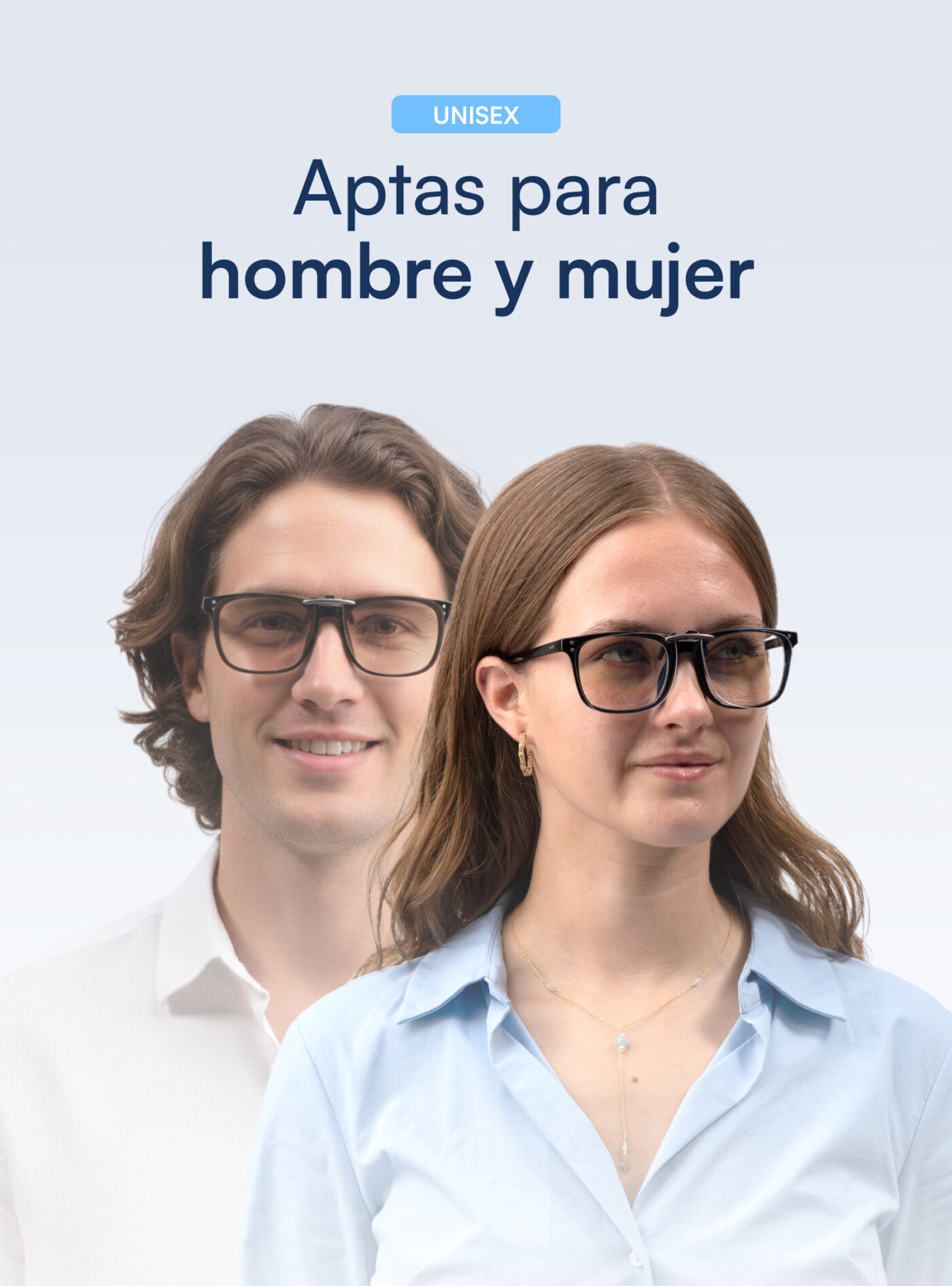 Clip On® filtro de luz azul para gafas graduadas