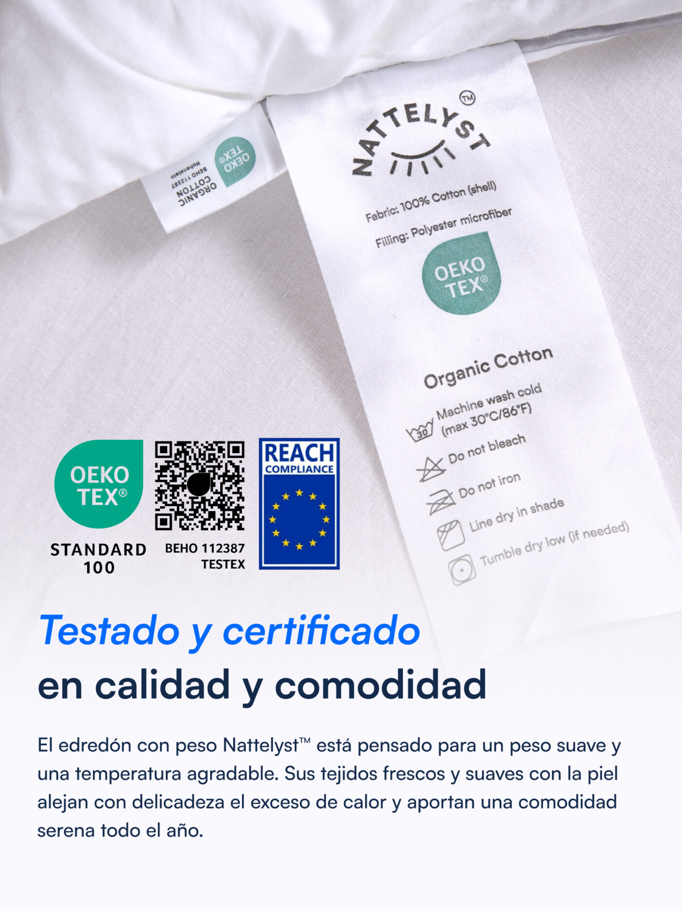 Nattelyst™ edredón con peso