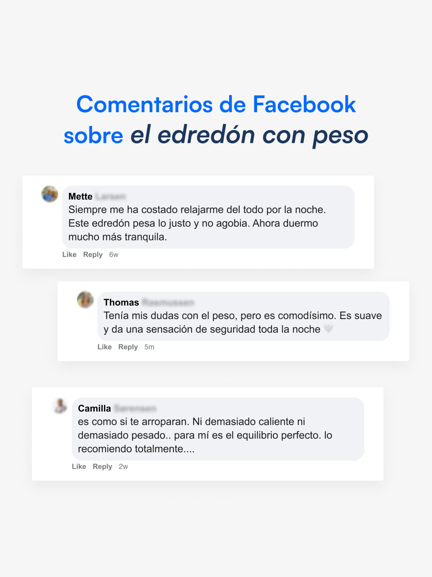 Nattelyst™ edredón con peso