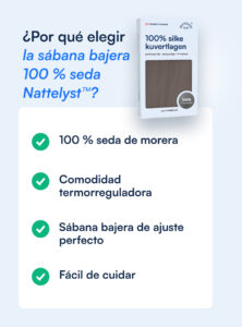 Sábana bajera 100 % seda de morera (OEKO-TEX) - Gris oscuro