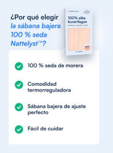 Sábana bajera 100 % seda de morera (OEKO-TEX) - Beige