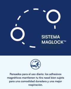 Recambio de adhesivos para tiras nasales magnéticas