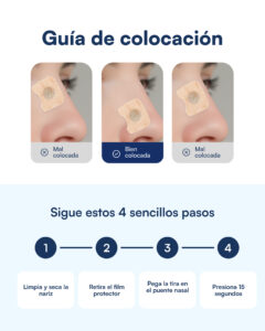 Recambio de adhesivos para tiras nasales magnéticas