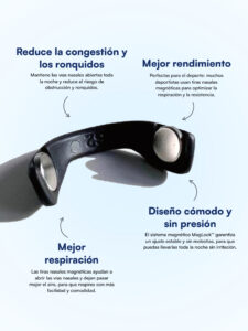 Nattelyst™ tiras nasales magnéticas (para respirar mejor)