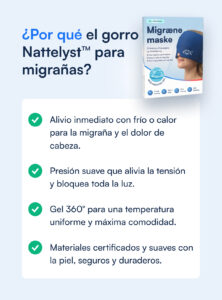 Nattelyst™ gorro para migrañas (cobertura total)