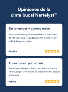 Nattelyst™ cinta bucal