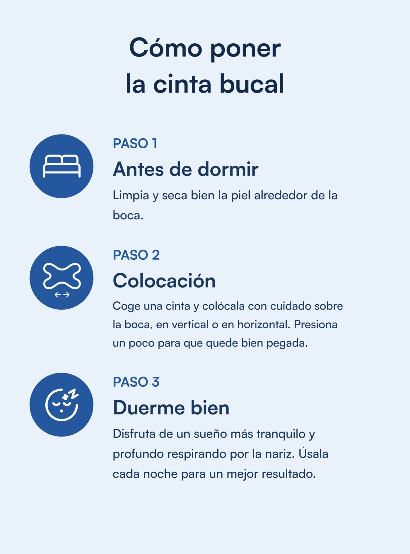 Nattelyst™ cinta bucal