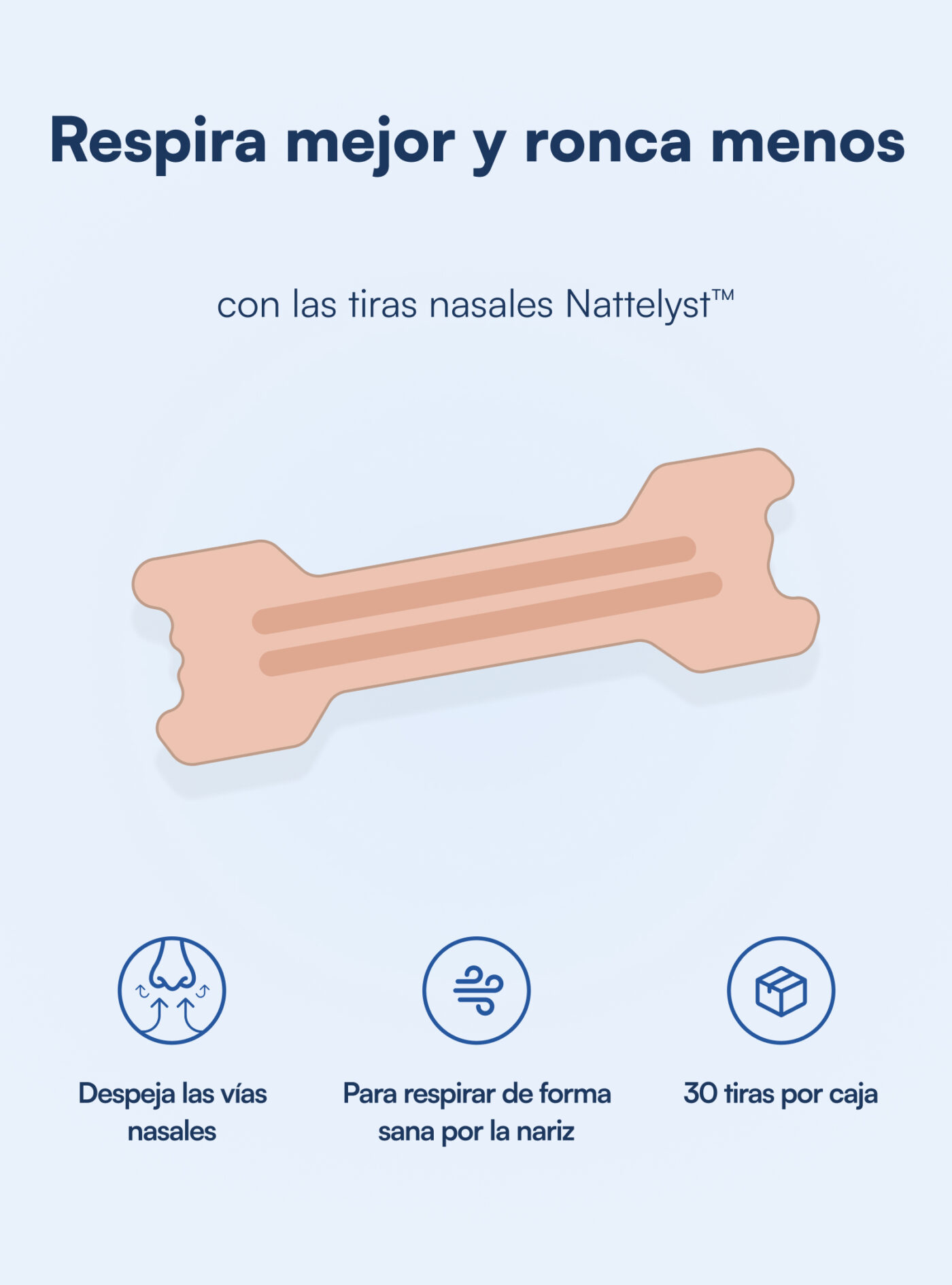 Nattelyst™ tiras nasales