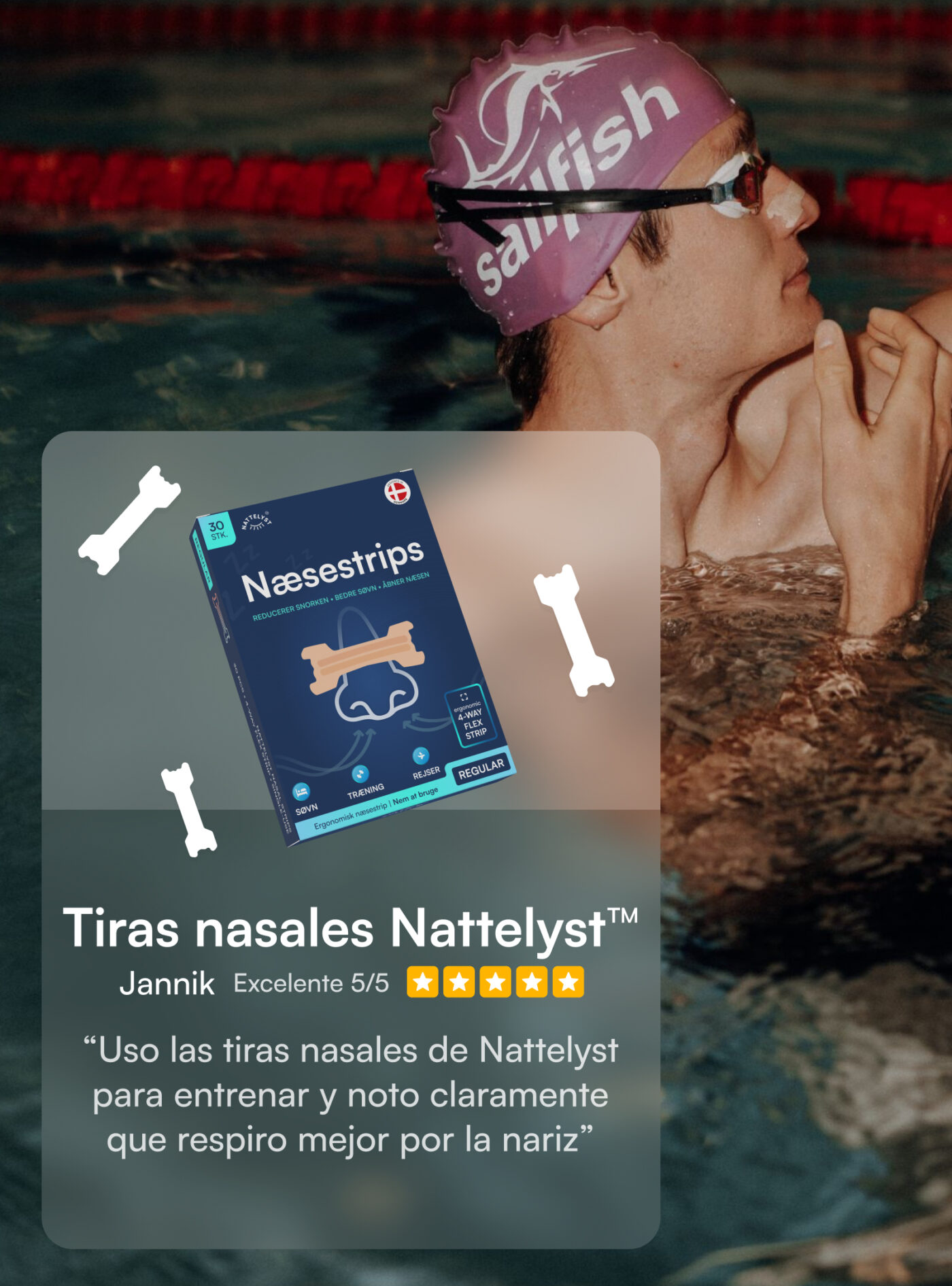 Nattelyst™ tiras nasales