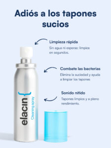 Elacin spray limpiador para tapones de oídos