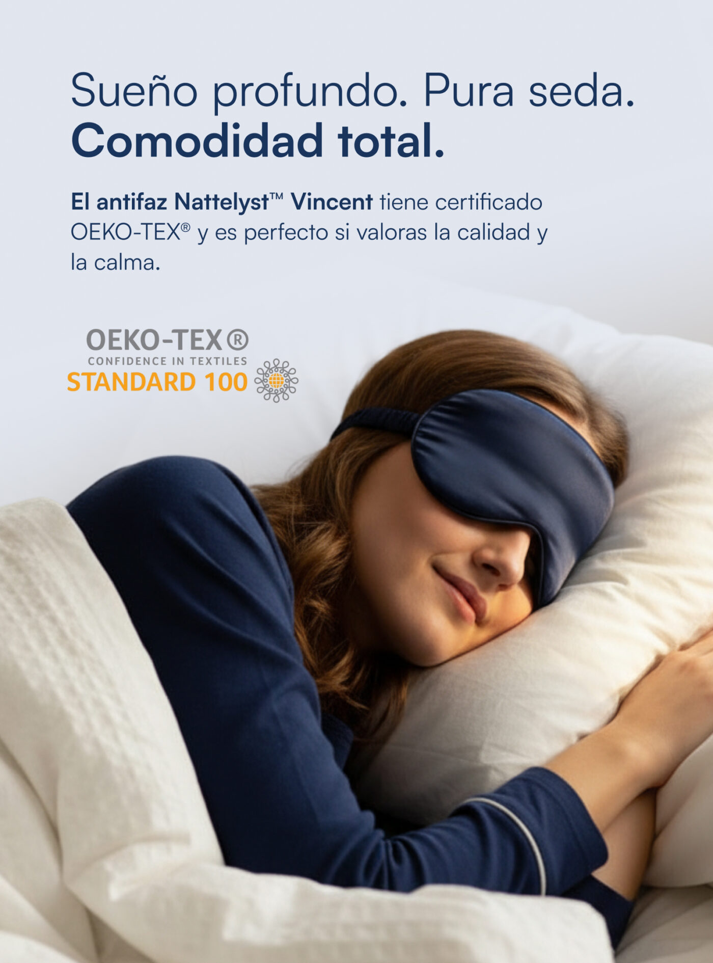 Vincent antifaz para dormir (100 % seda de morera)