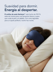 Antifaz para dormir 100 % seda de morera