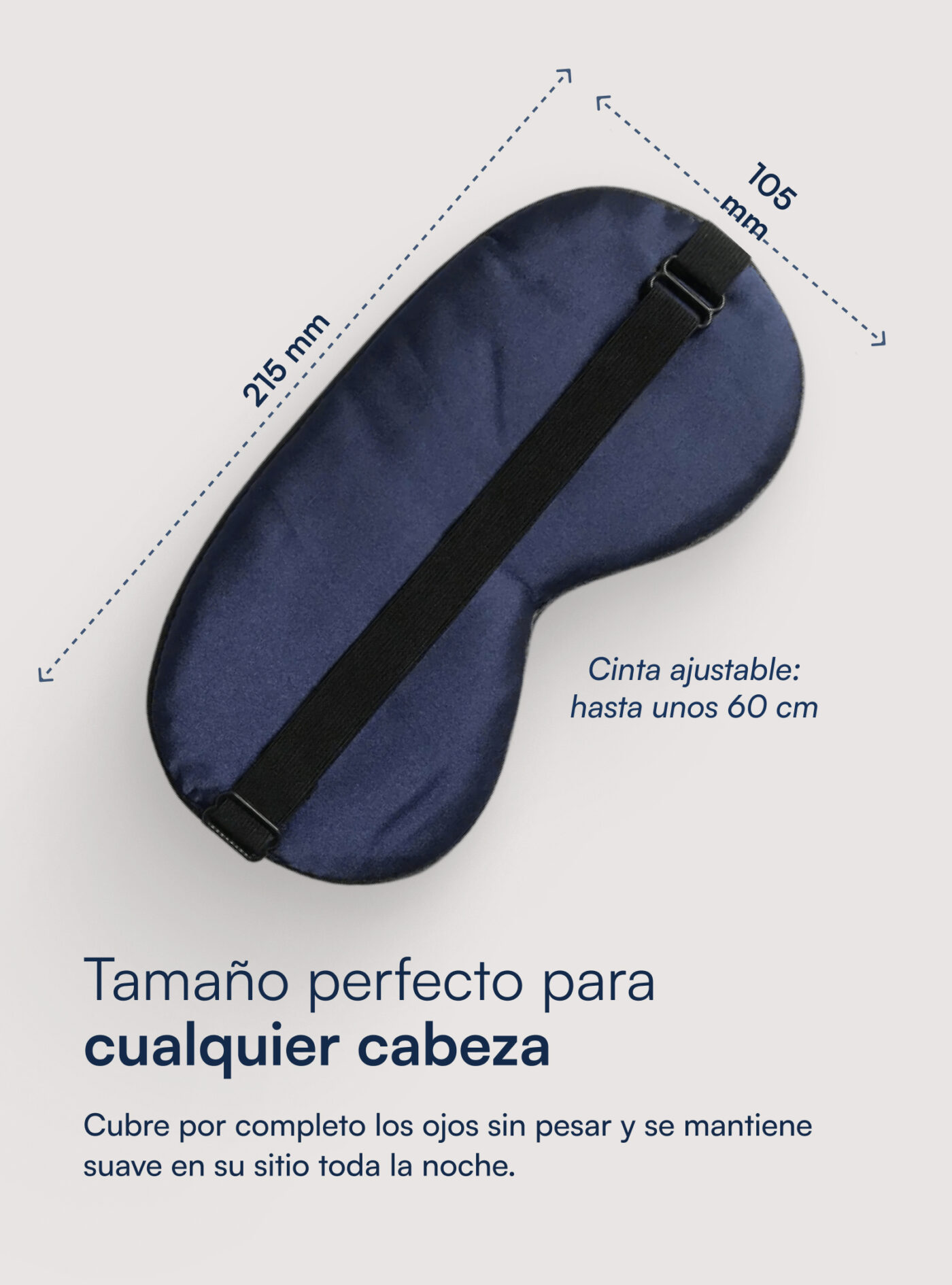 Antifaz para dormir 100 % seda de morera