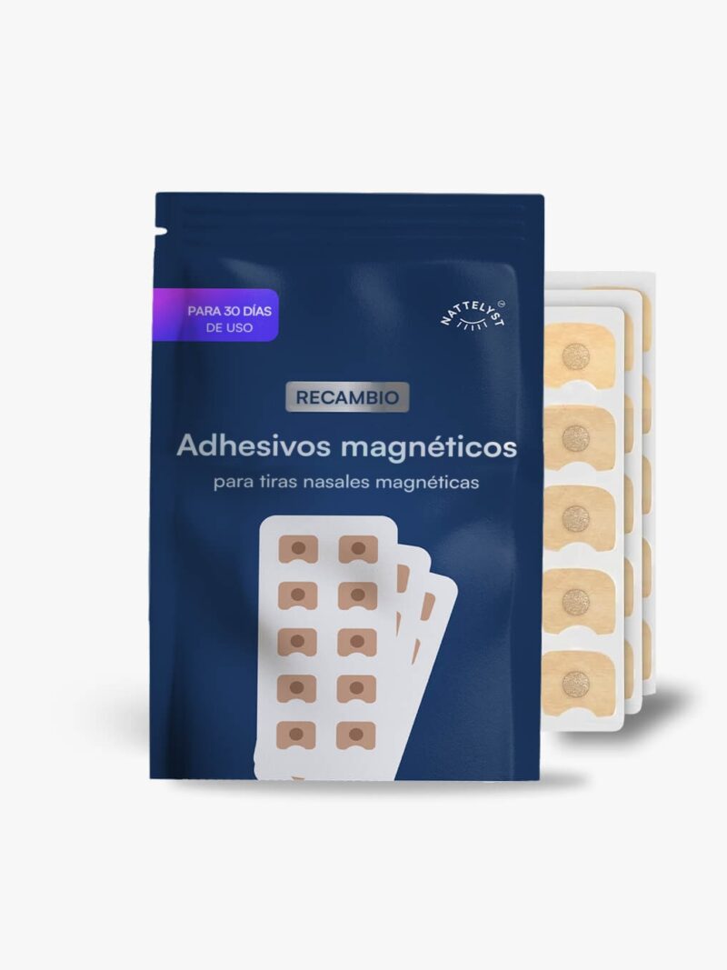 Recambio de adhesivos para tiras nasales magnéticas